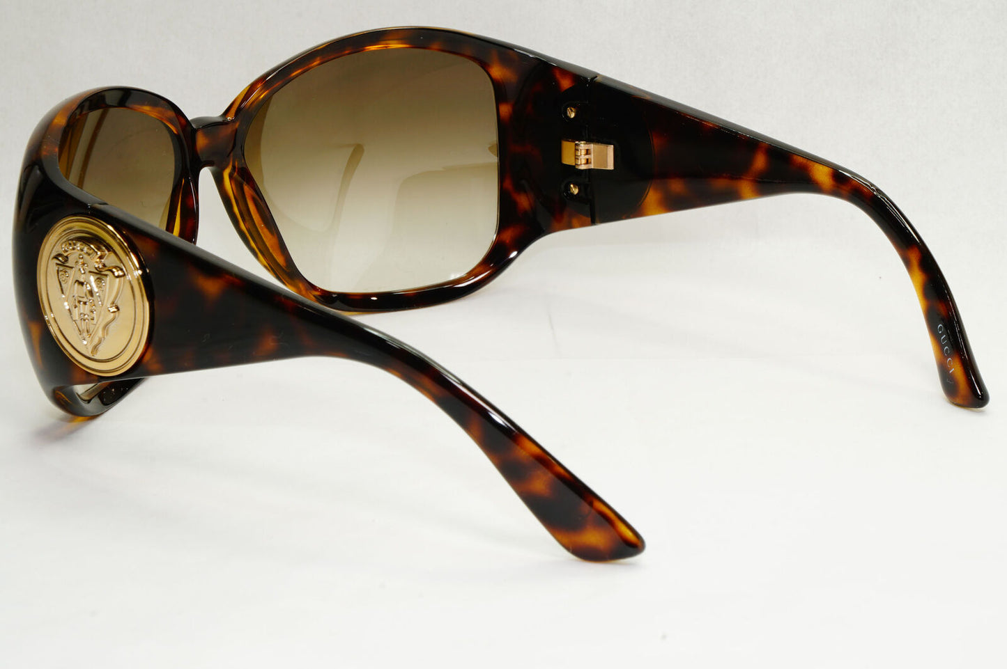 Gucci Sunglasses 2008 Vintage Brown Gold Oversized Large GG 3027/S V08DB 070224