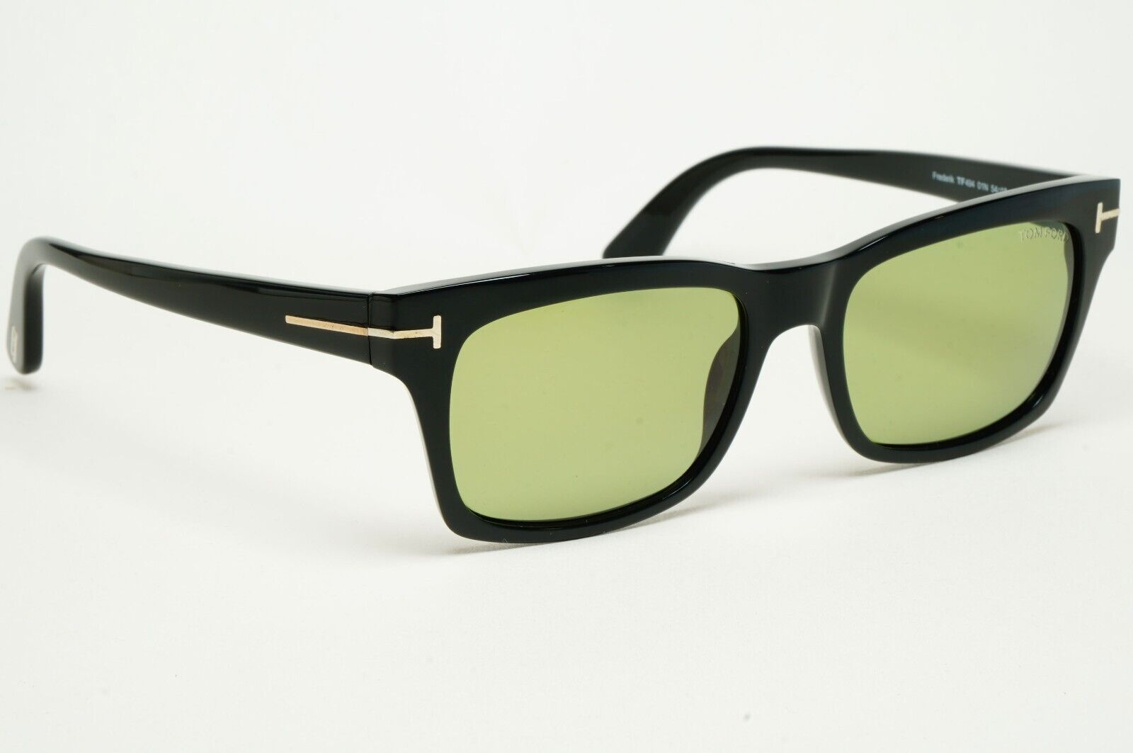 Tom Ford Sunglasses Frederik Black Glossy Green Square FT0494 TF 494 01N