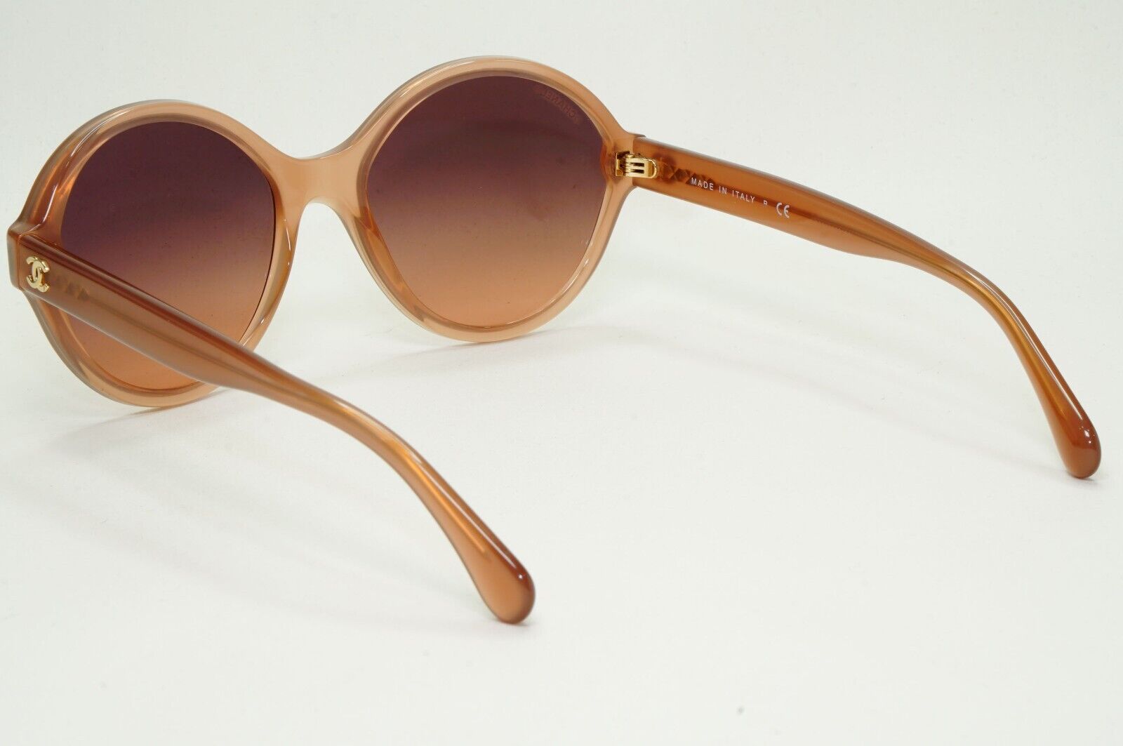 Chanel Sunglasses Brown Gradient Gold Round 5387 c.1623/K0 58mm