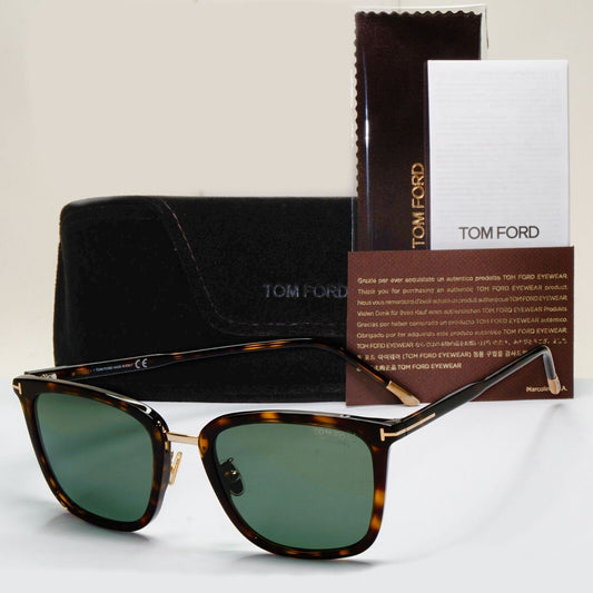 Tom Ford Sunglasses Polarised Brown Tortoiseshell Green FT0949-D TF 949-D 52R