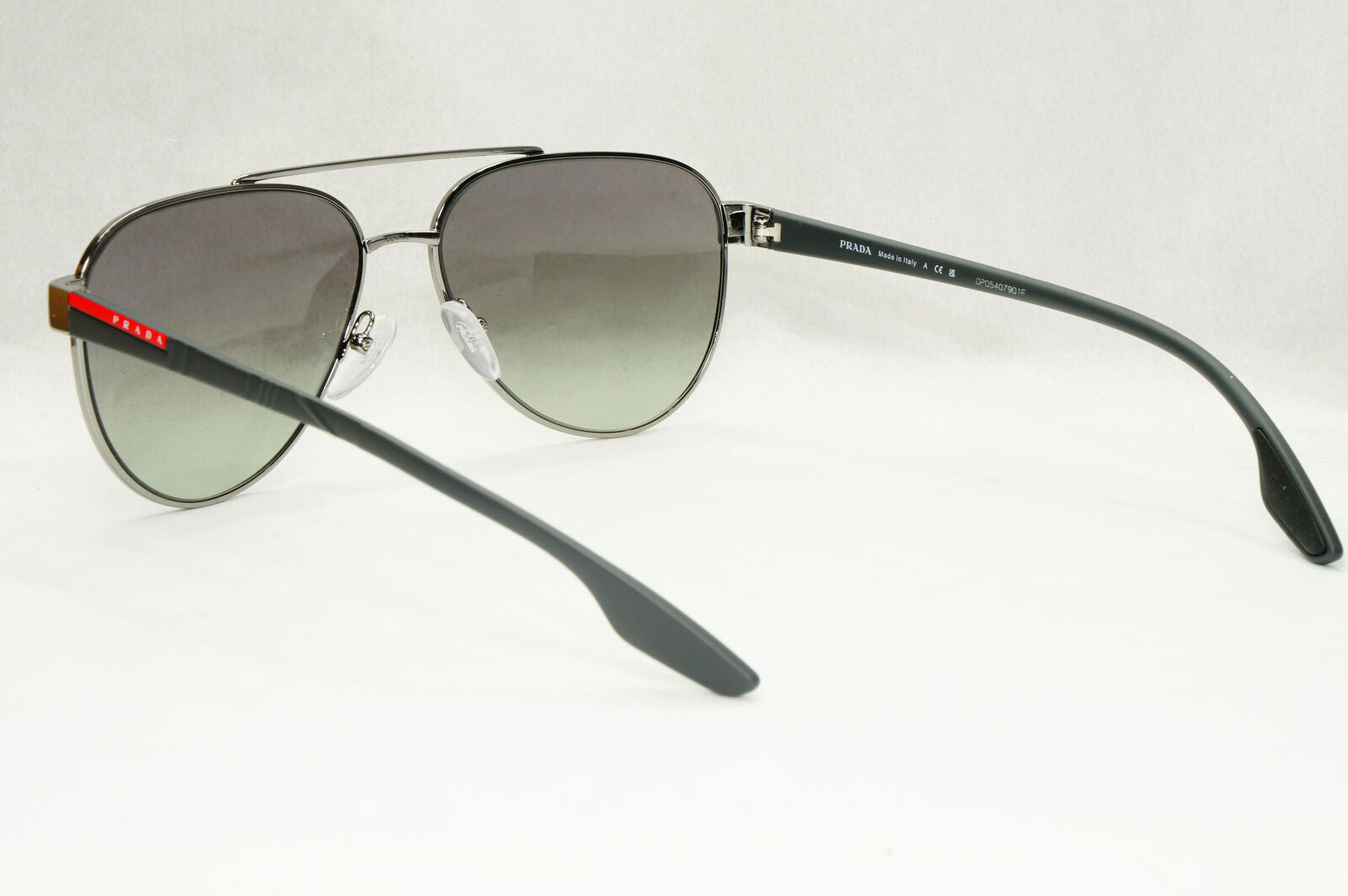 Prada Sunglasses Grey Gunmetal Gradient Metal Pilot PS54TS SPS 54T 5AV-3M1