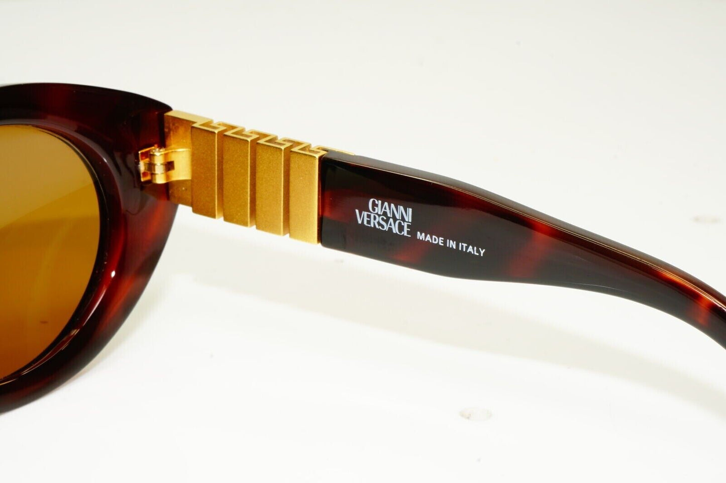 Gianni Versace Sunglasses 1996 Vintage Brown Gold Medusa MOD 480/B COL 900