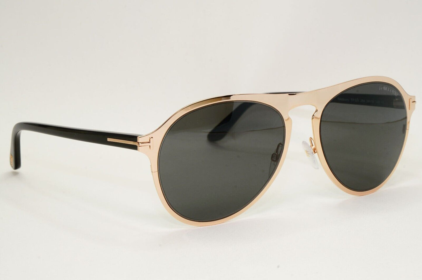 Tom Ford Sunglasses Bradburry Gold Black Square Metal FT0525 TF 525 28A 56mm