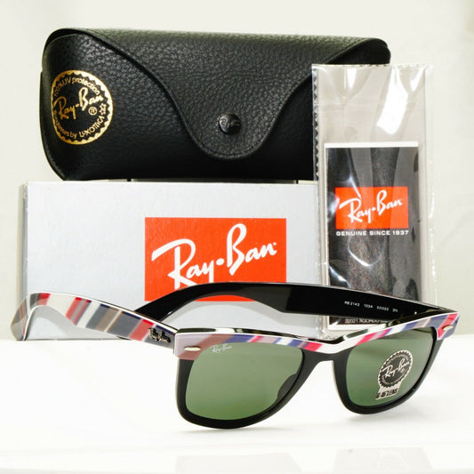 Ray-Ban Rare Prints Wayfarer II Mens Designer Sunglasses RB 2143 1034 22866