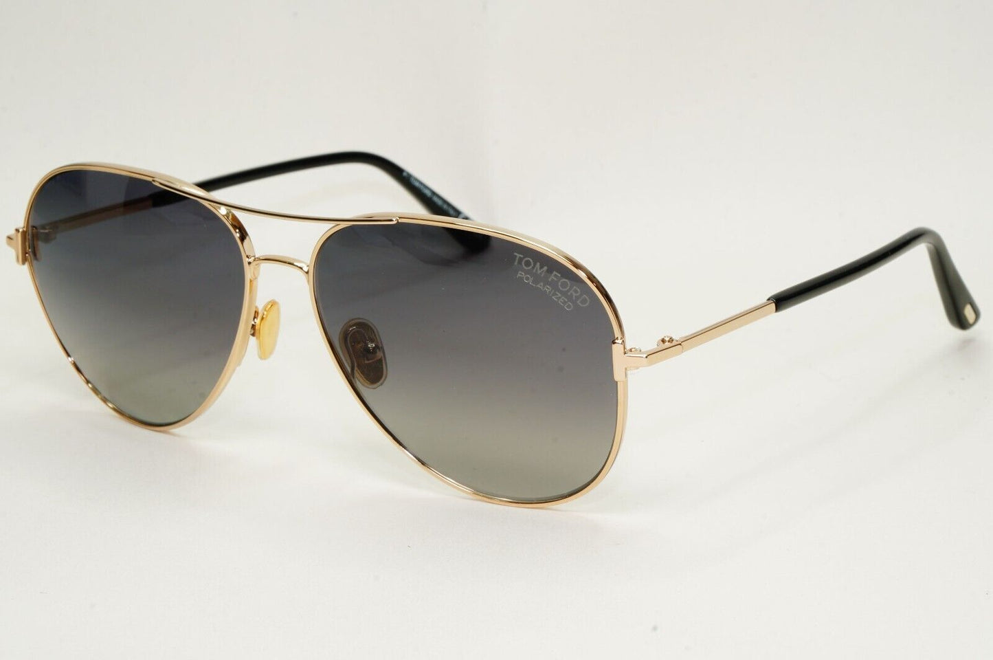 Tom Ford Sunglasses Clark Polarised Gold Grey Pilot FT0823 TF 823 28D 59mm