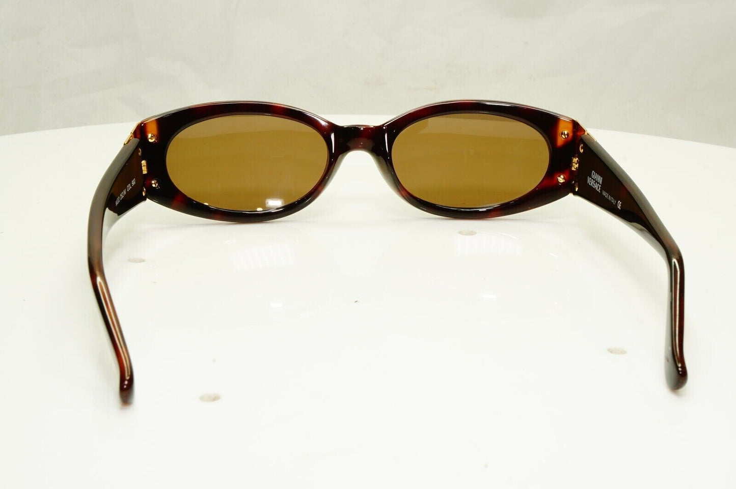 Gianni Versace 1996 Mens Vintage Gold Medusa Brown Sunglasses MOD 252/M COL 900