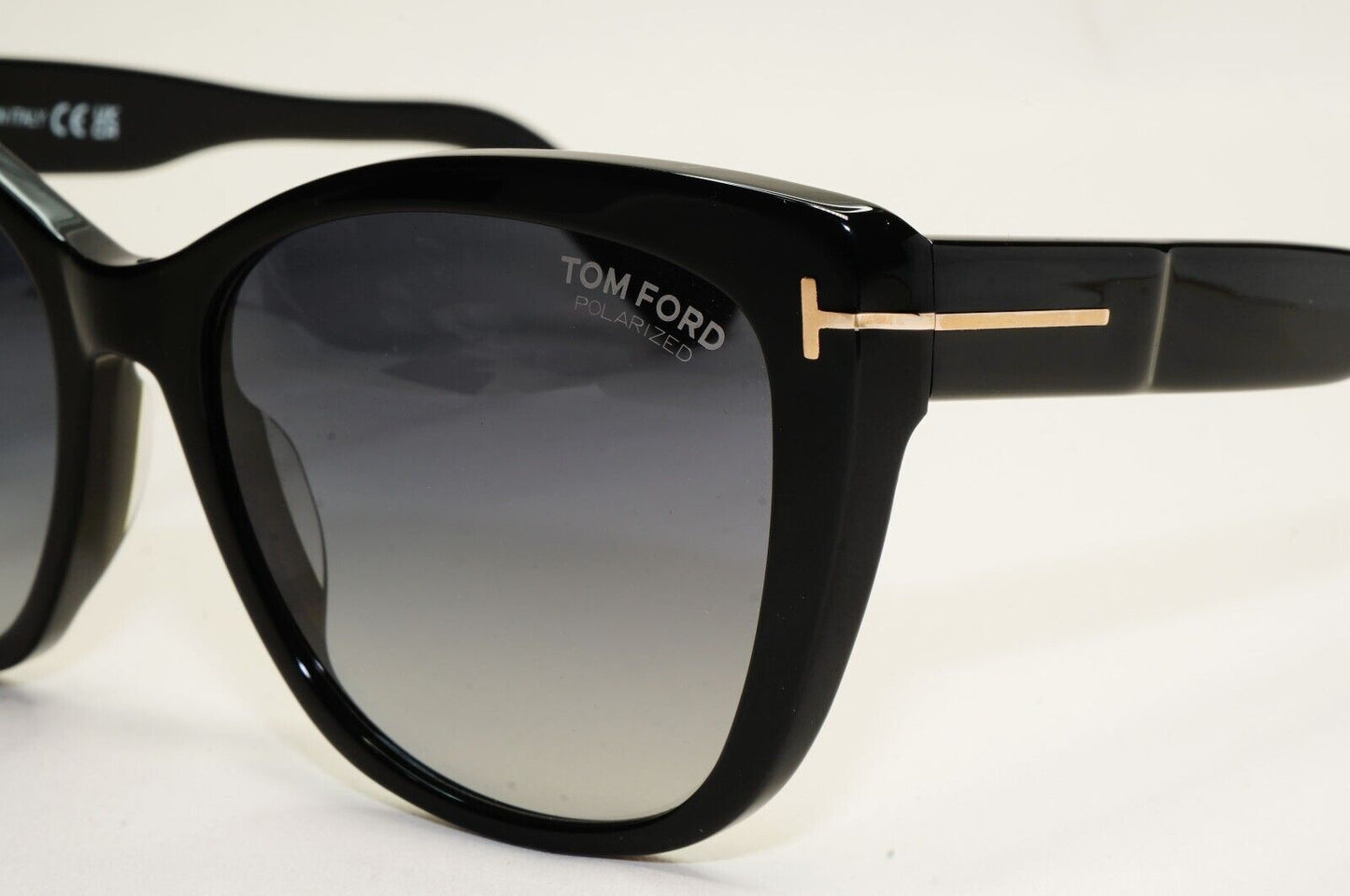 Tom Ford Sunglasses Nora Black Polarised Square Grey Gradient FT0937 TF 937 01D