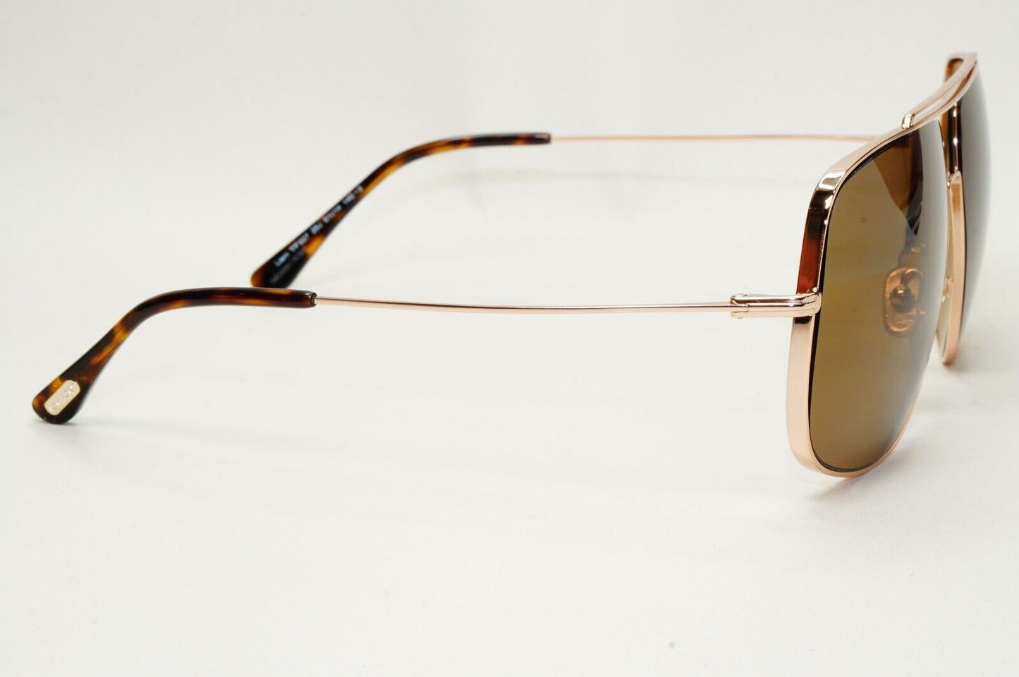 Tom Ford Sunglasses Liam Gold Brown Square Navigator Pilot FT0927 TF 927 28J