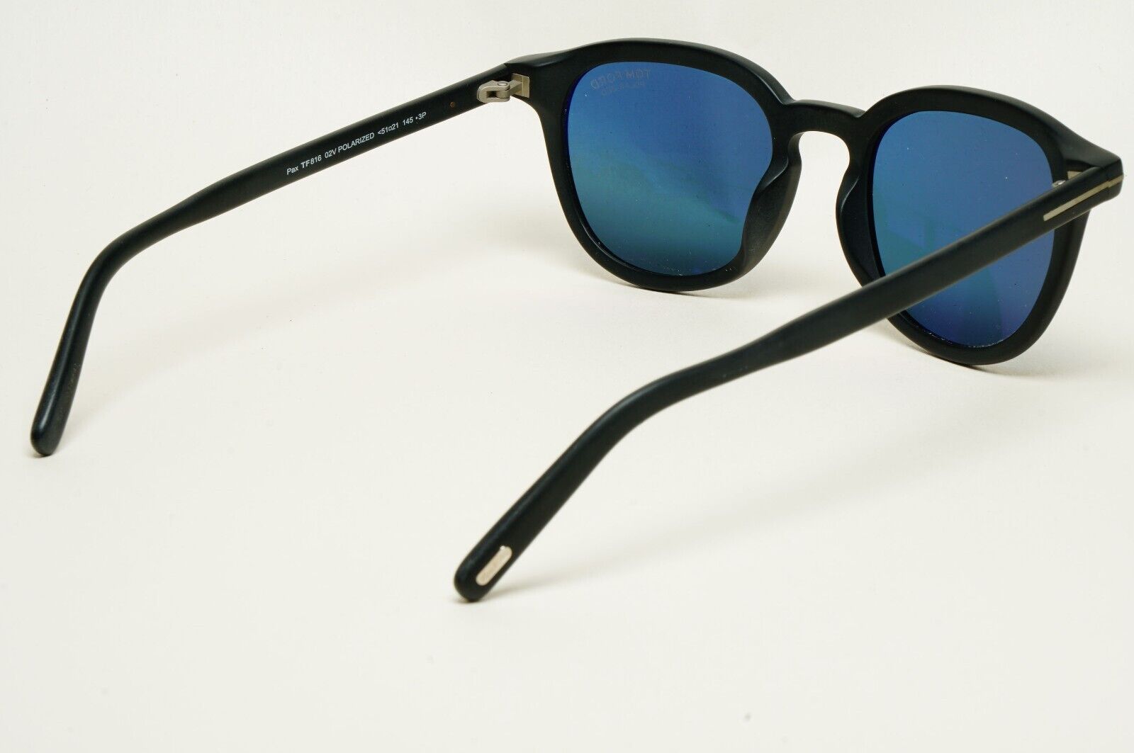 Tom Ford Sunglasses Pax Black Matte Blue Square FT0816 TF 816 02V 51mm