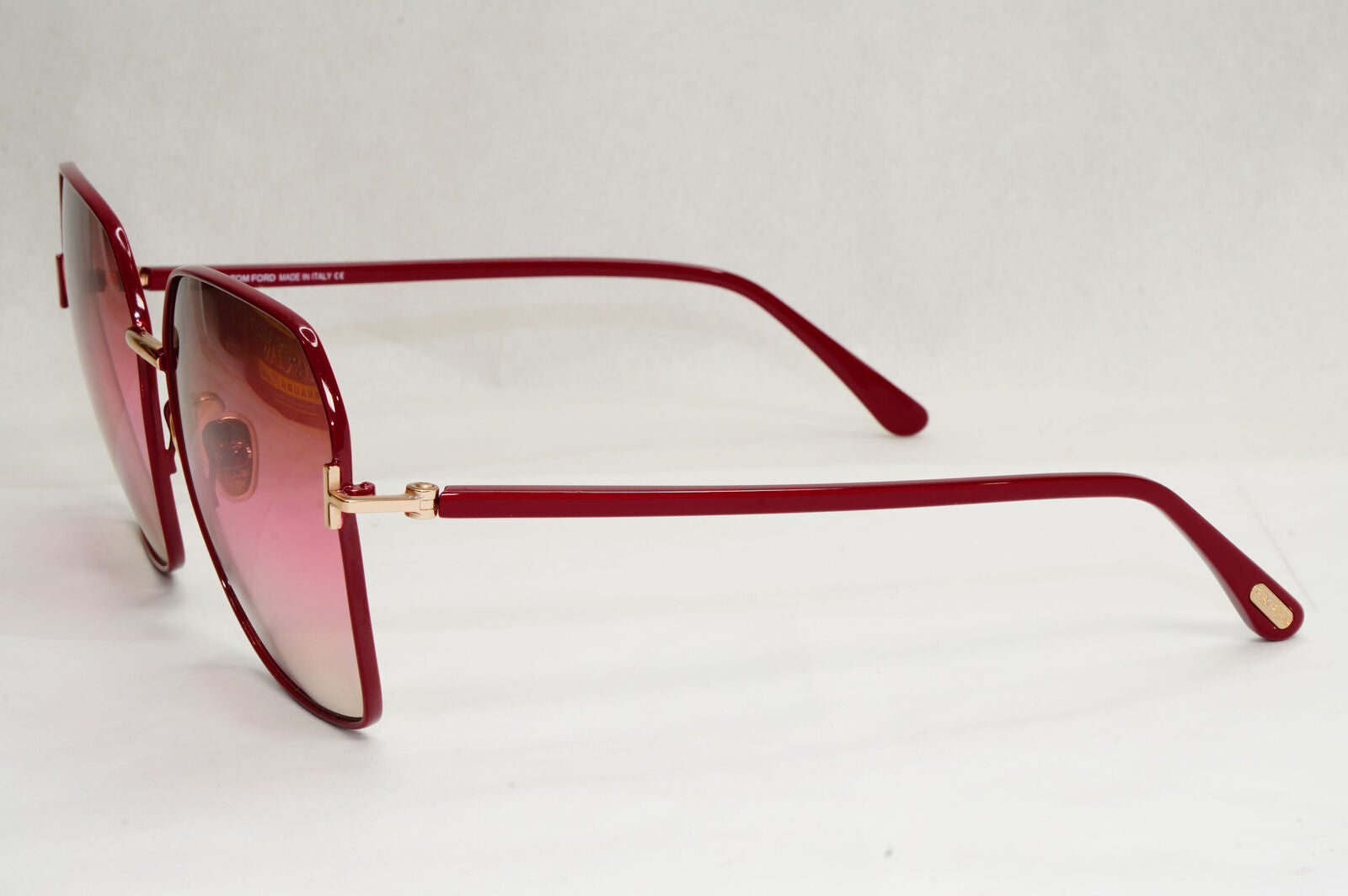 Tom Ford Sunglasses Claudia-02 Dark Red Burgundy Gradient FT0839 TF 839 69F