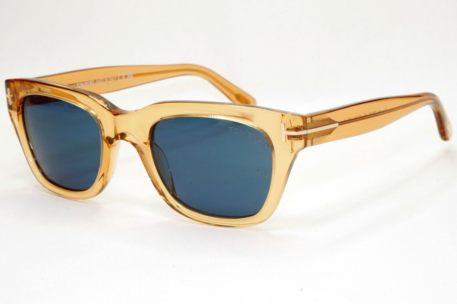 Tom Ford Sunglasses Snowdon Transparent Honey Brown Blue James Bond TF 237 45V