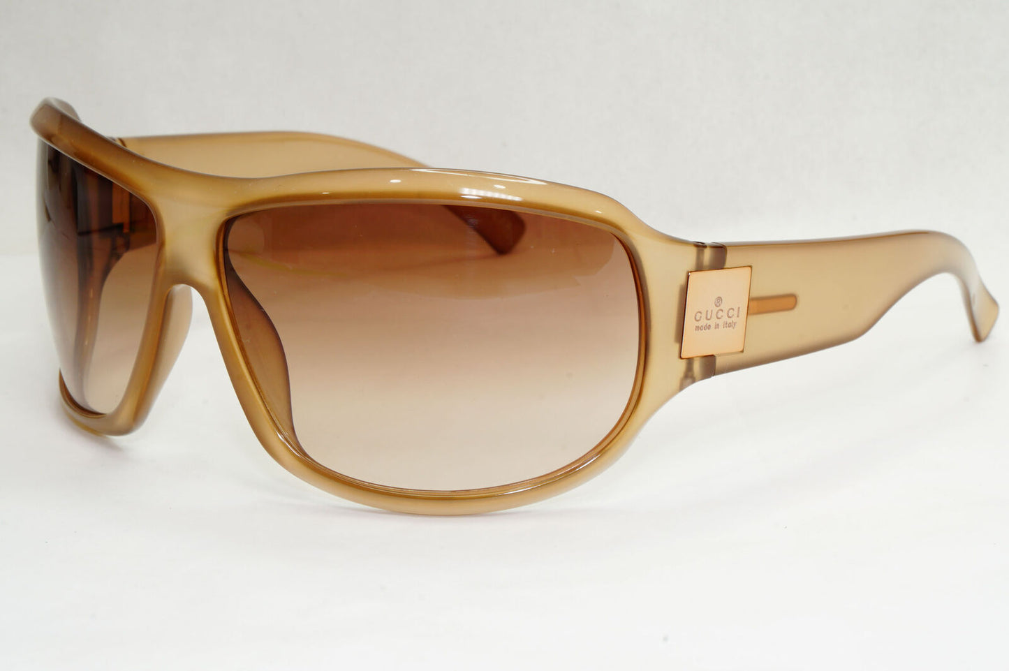 Gucci Sunglasses 2001 Vintage Brown Wrap Large Oversized GG 1562/S REP5E 270124