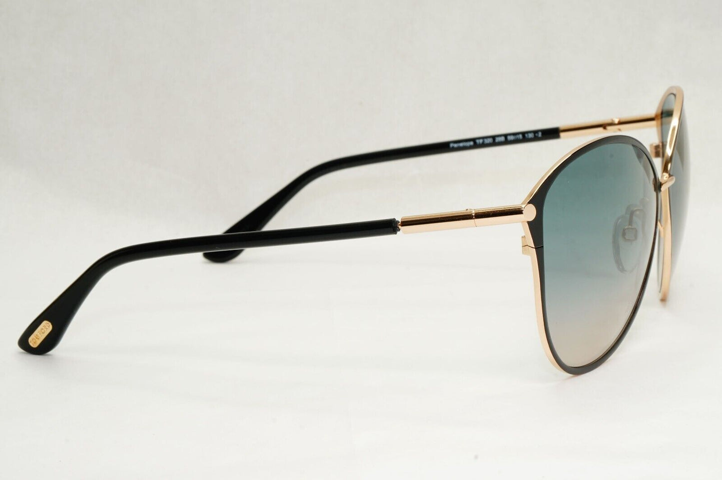 Tom Ford Sunglasses Penelope Black Gold Teal Blue Grey FT0320 TF 320 28B [A]