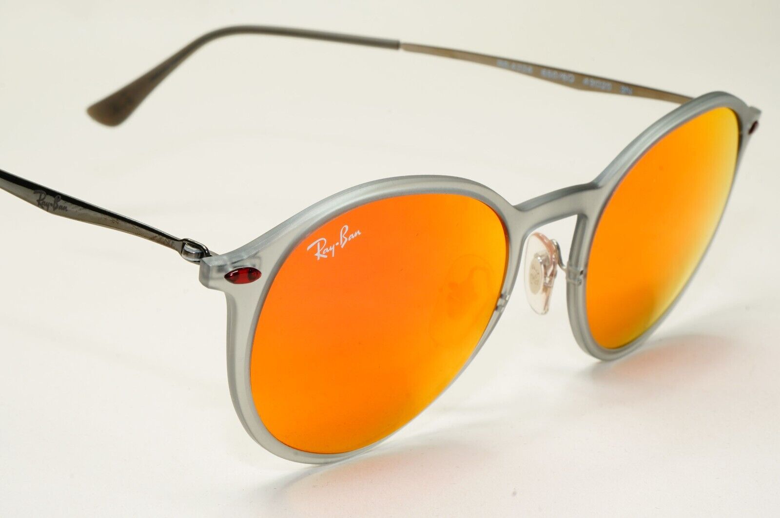 Ray-Ban Sunglasses 2016 Round LightRay Grey Matte Orange Mirror RB 4224 650/6Q