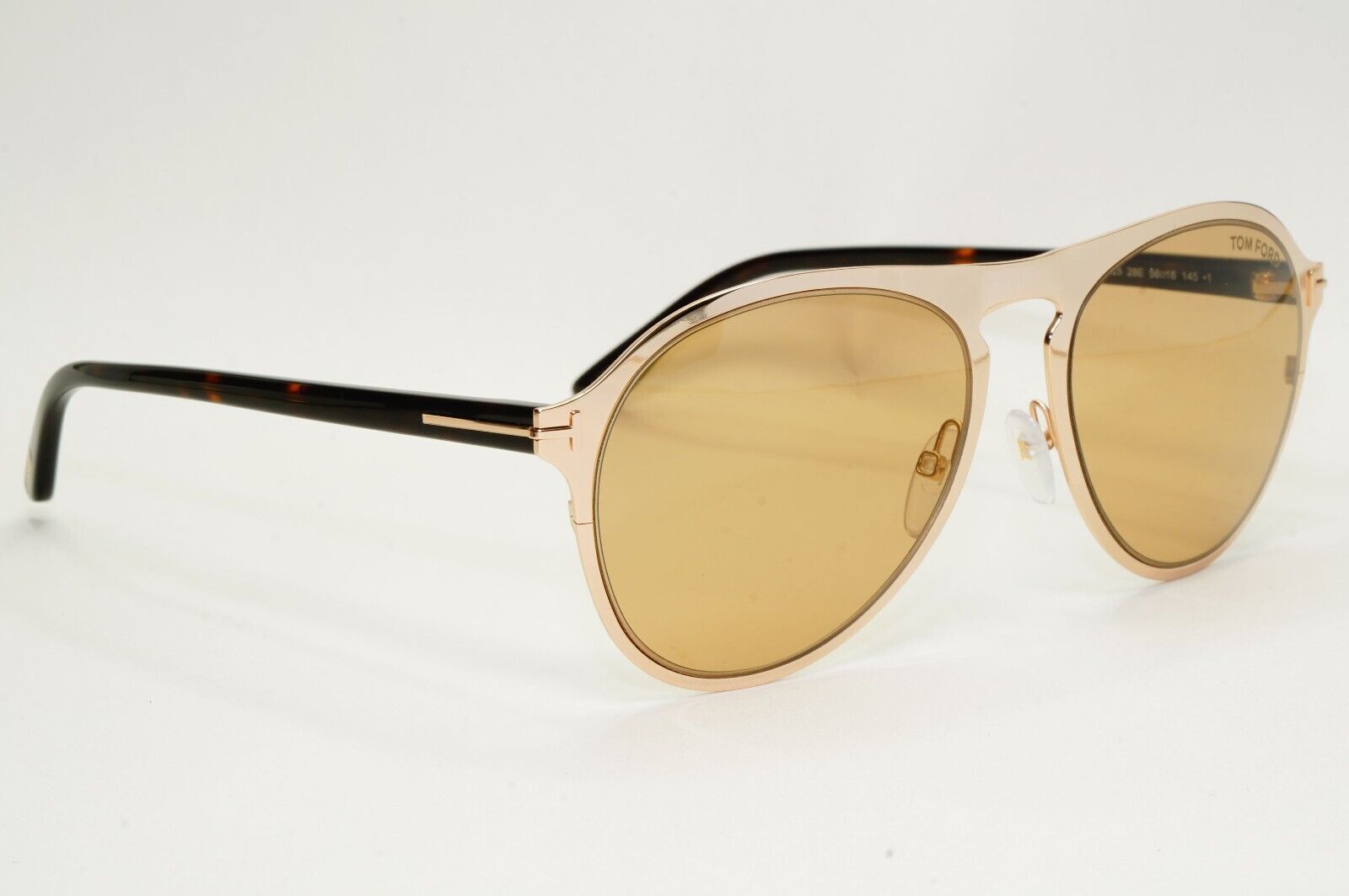 Tom Ford Sunglasses Bradburry Gold Mirror Brown Metal FT0525 TF 525 28E 56mm