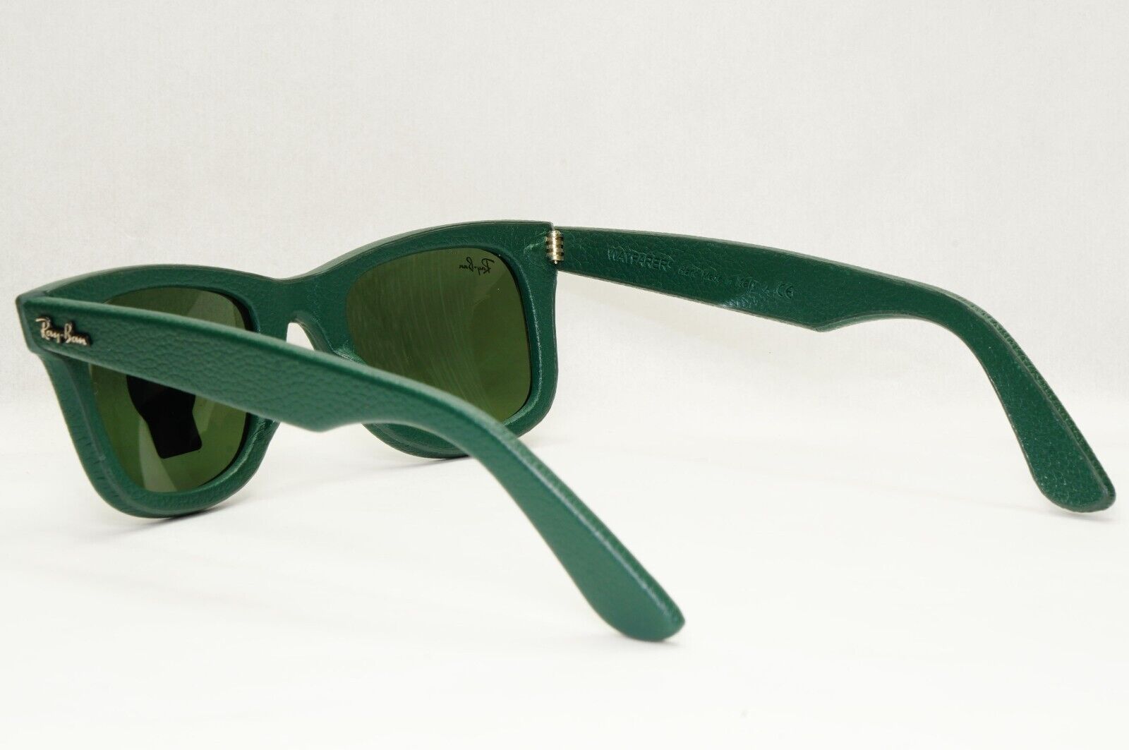 Ray-Ban Sunglasses Leather Wayfarer Year 2013 Rare Dark Green RB 2140-Q-M 1170