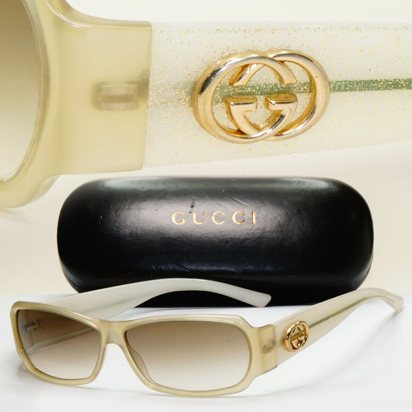 Gucci Sunglasses 2005 Vintage Ochre Stone Grey Unisex GG 2935/S EOODA 250924