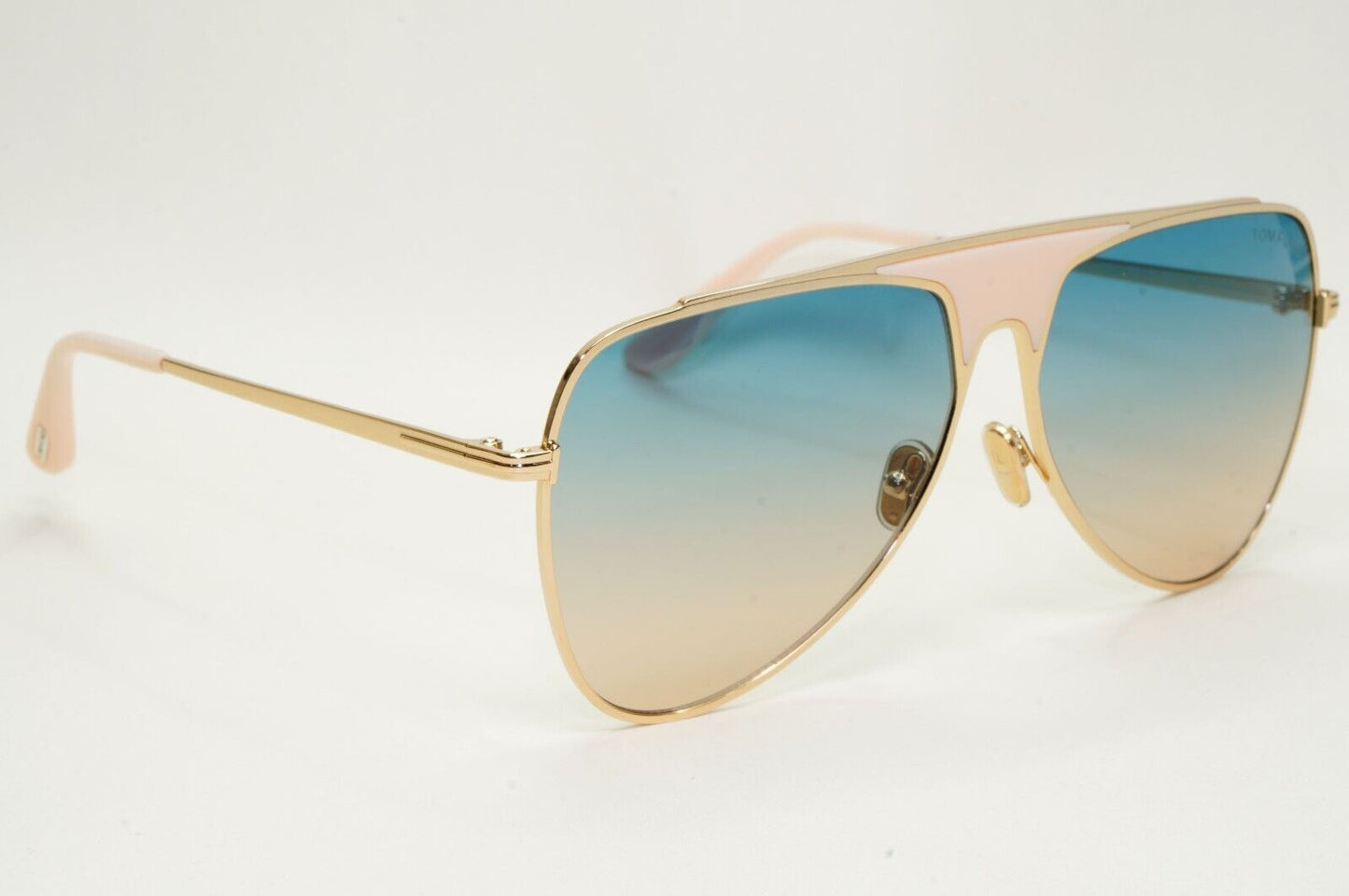 Tom Ford Sunglasses Ethan Gold Blue Gradient Pilot Metal FT0935 TF 935 28W 60mm