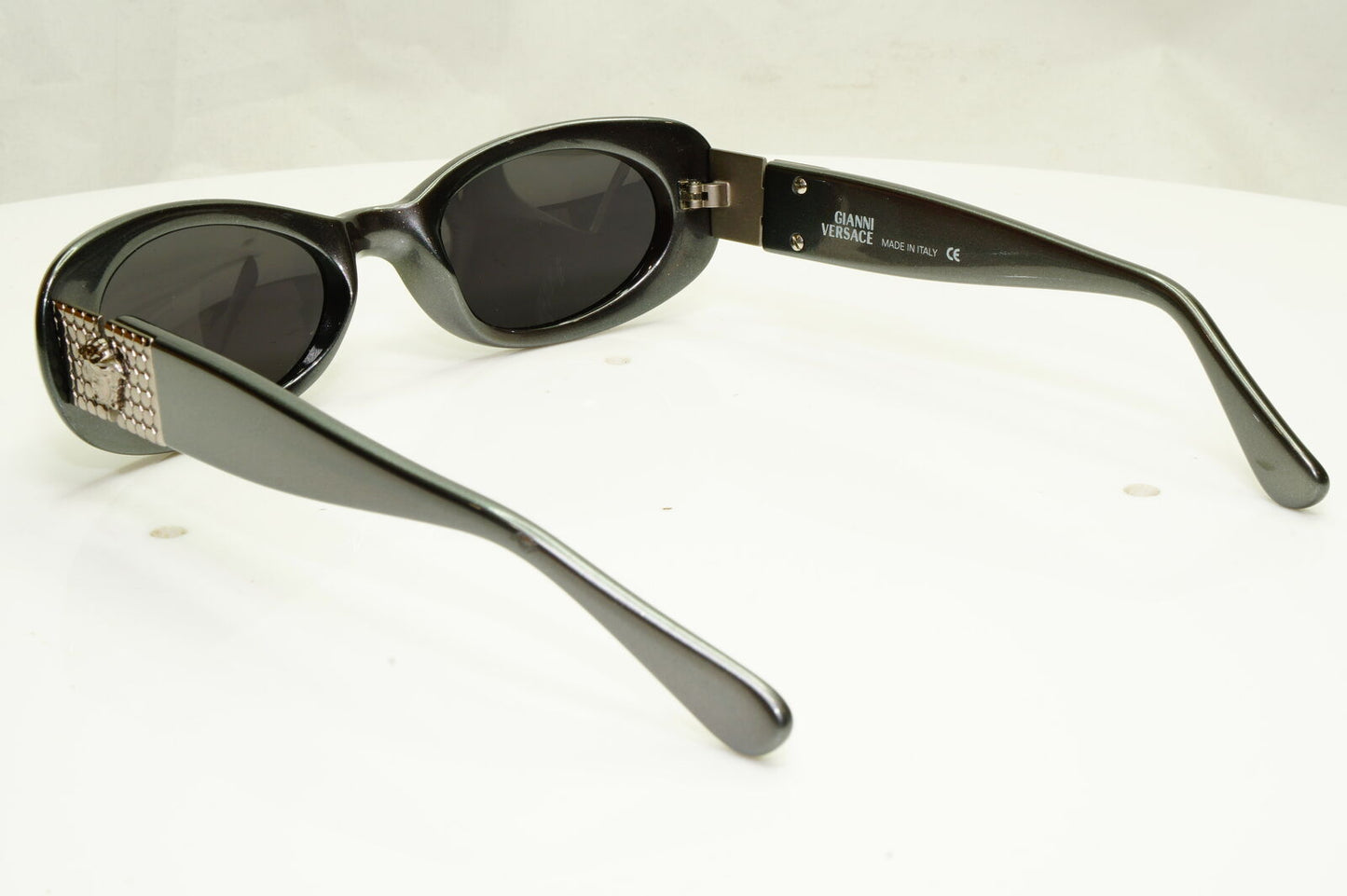 Gianni Versace 1996 Womens Vintage Medusa Sunglasses Grey MOD 248/M COL 340