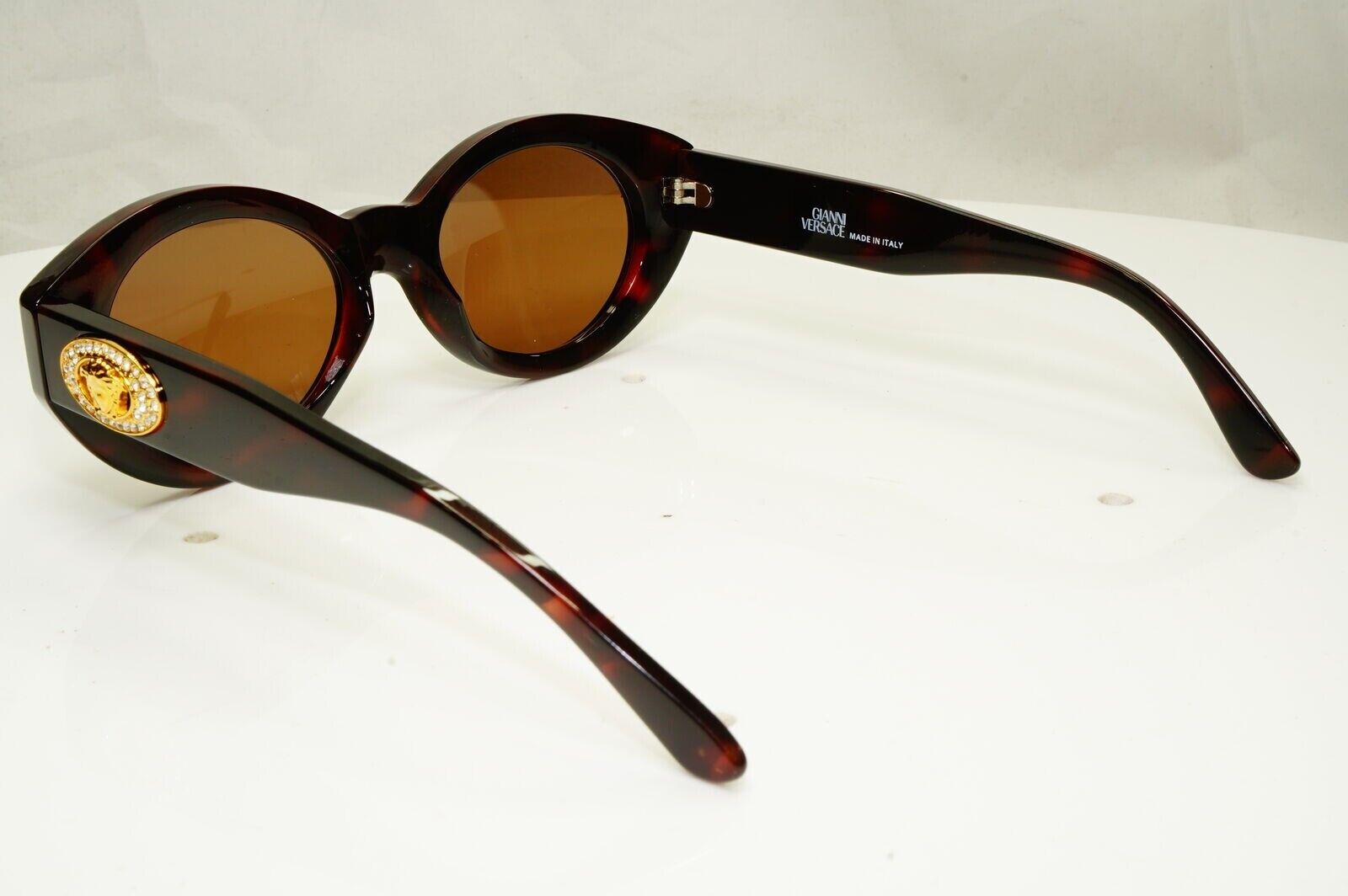 Gianni Versace Sunglasses 1996 Vintage Brown Gold Medusa MOD 480/H COL 900