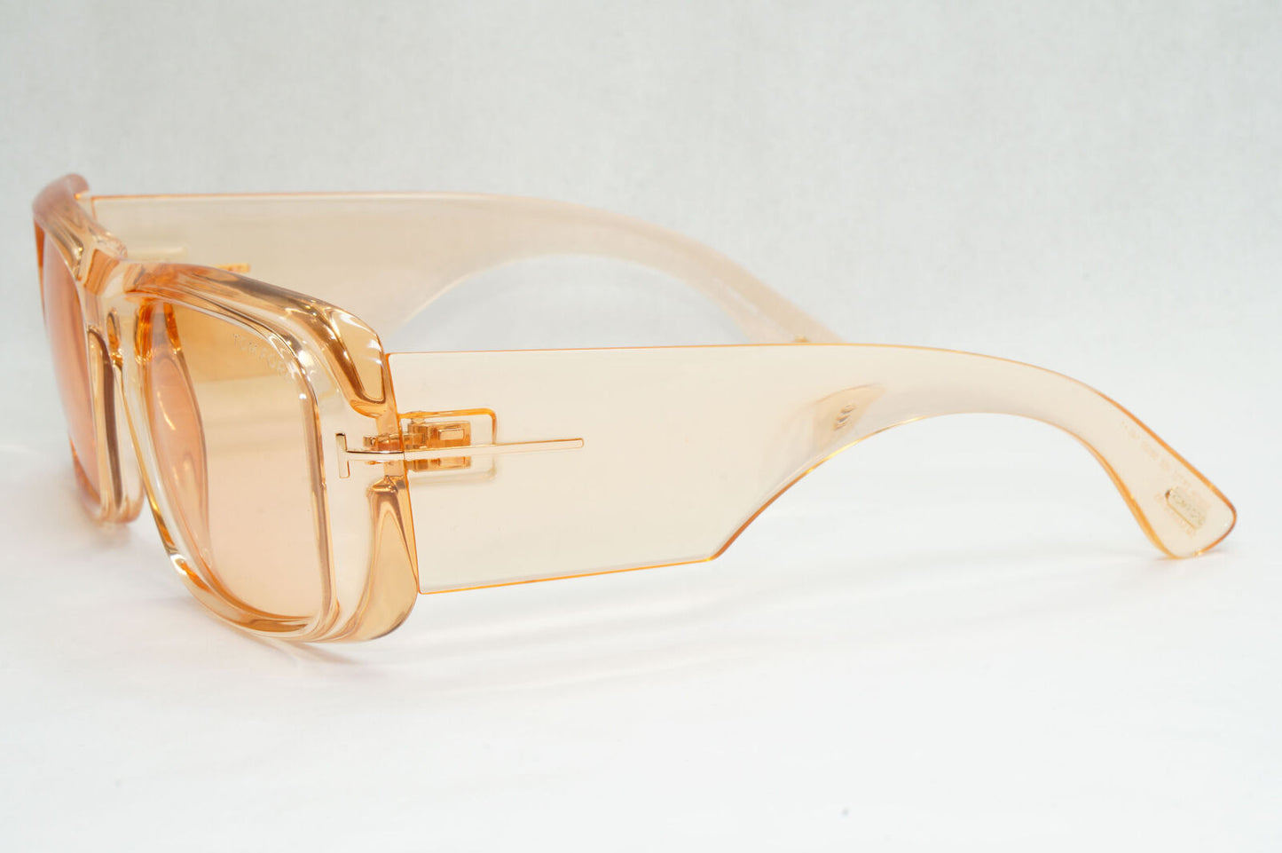 Tom Ford Sunglasses Orange Aristotle Transparent Light Square FT0731 TF 731 45E