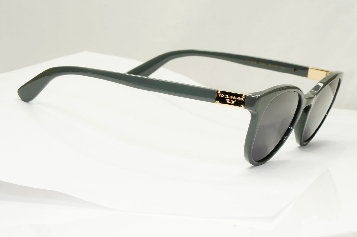 Dolce & Gabbana Sunglasses Grey Gold Square DG 3268 3090 250123