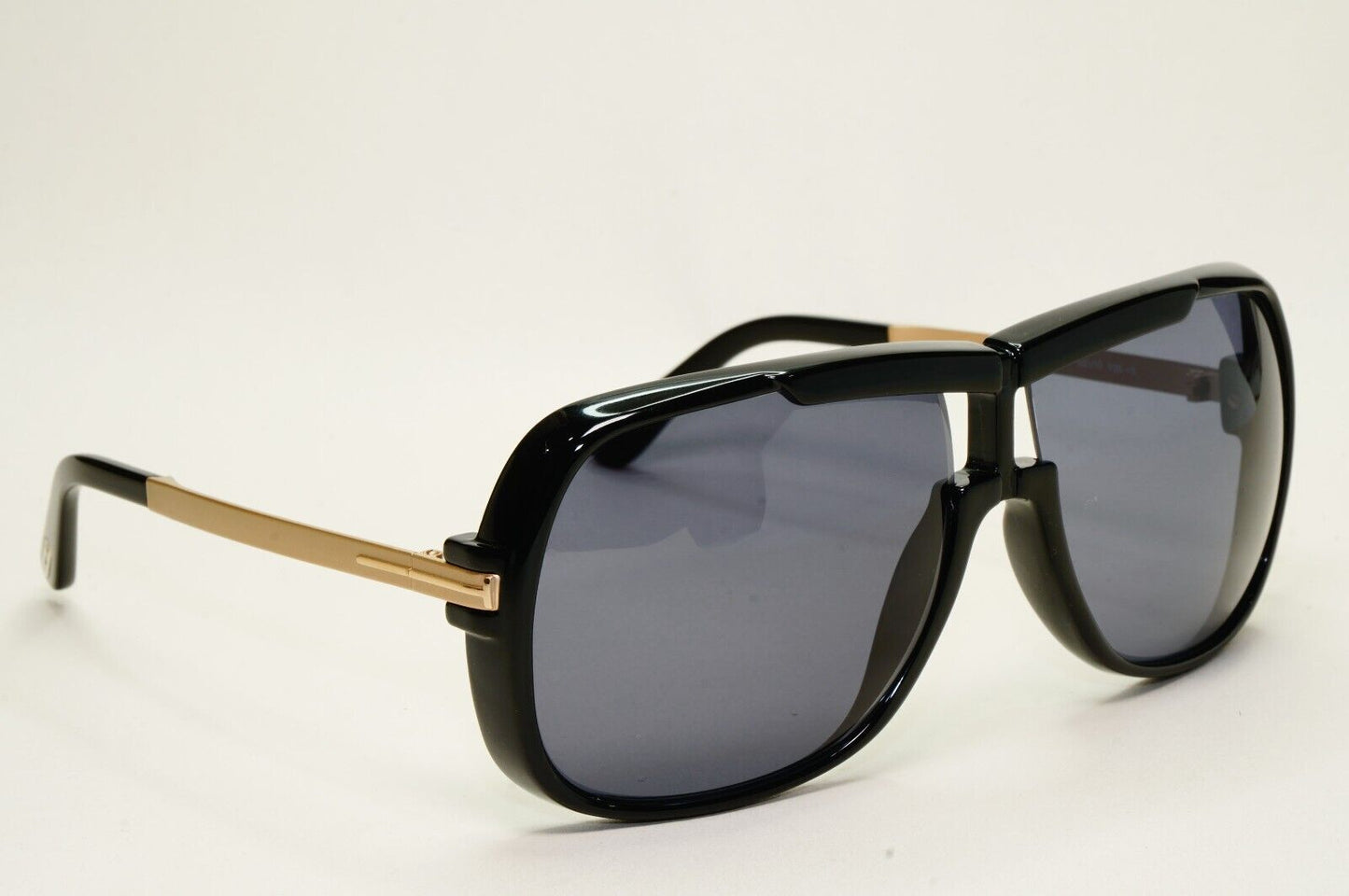 Tom Ford Sunglasses Black Gold Grey Square Caine FT0800 TF 800 01A Pilot 230924