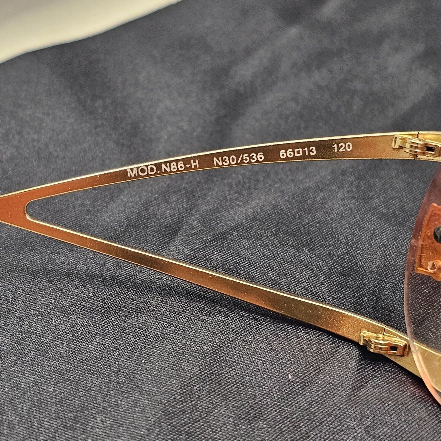 Versace Sunglasses 2004 Vintage Rimless Gold Medusa MOD N86-H N30/536 280924