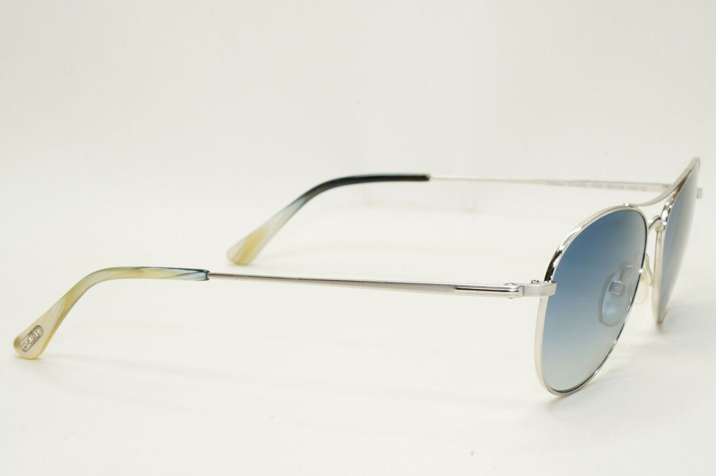 Tom Ford Sunglasses Oliver Blue Silver Metal Pilot Rhodium FT0495 TF 495 18W