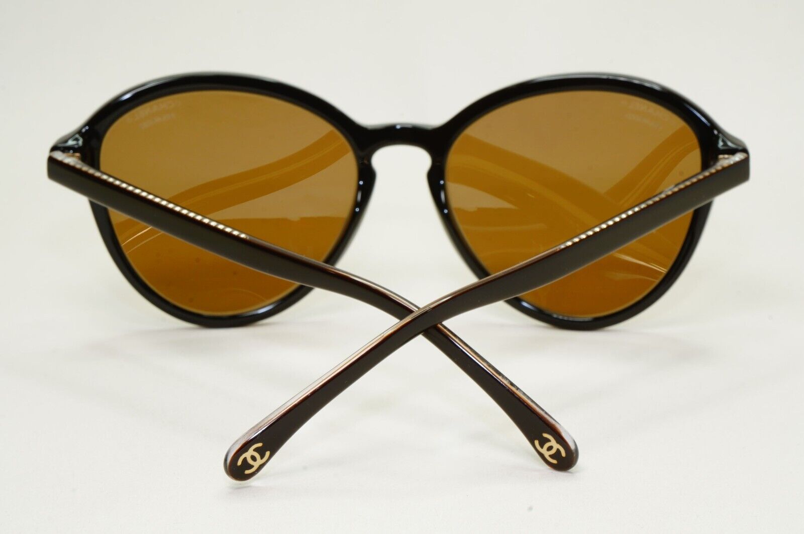 Chanel Sunglasses Polarised Brown Chain Gold 5403 c.1460/83 55mm