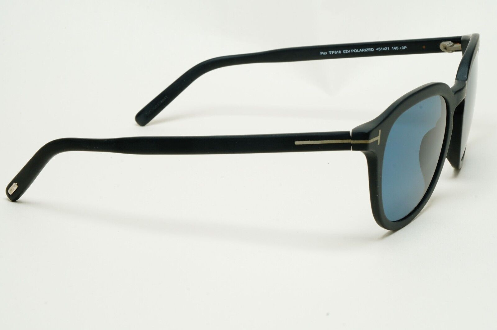 Tom Ford Sunglasses Pax Black Matte Blue Square FT0816 TF 816 02V 51mm