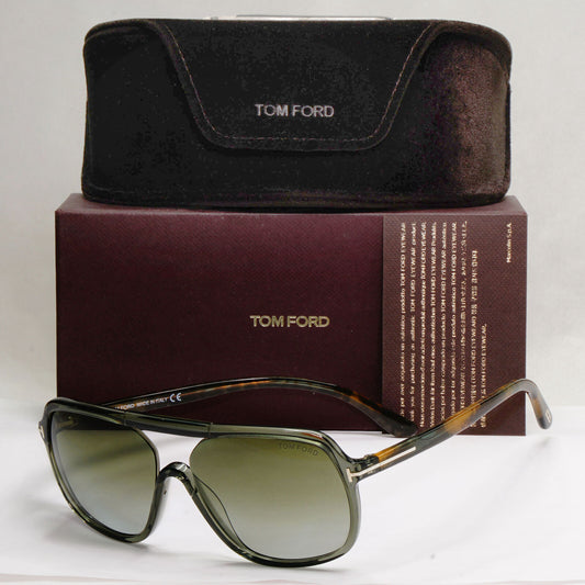 Tom Ford Sunglasses Robert Square Green Gradient Brown FT0442 TF 442  96B 070224