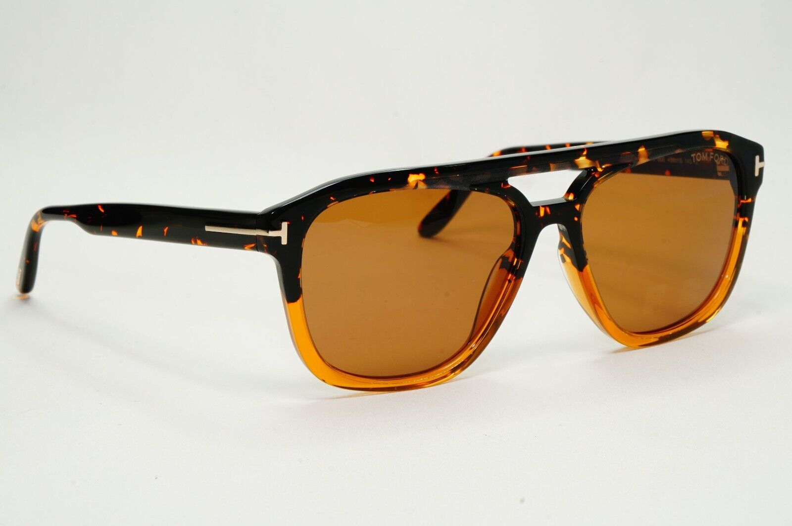 Tom Ford Sunglasses Gerrard Brown Honey Pilot Navigator FT0776 TF 776 56E 56mm