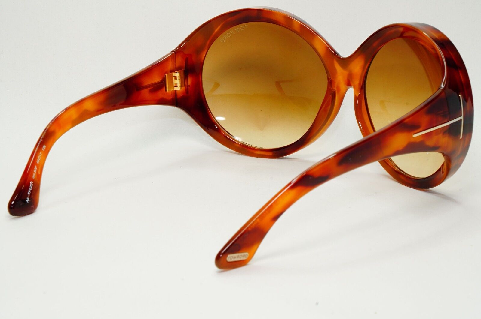 Tom Ford Sunglasses Ali Oversized Round Large Brown Tortoise FT0221 TF 221 53F