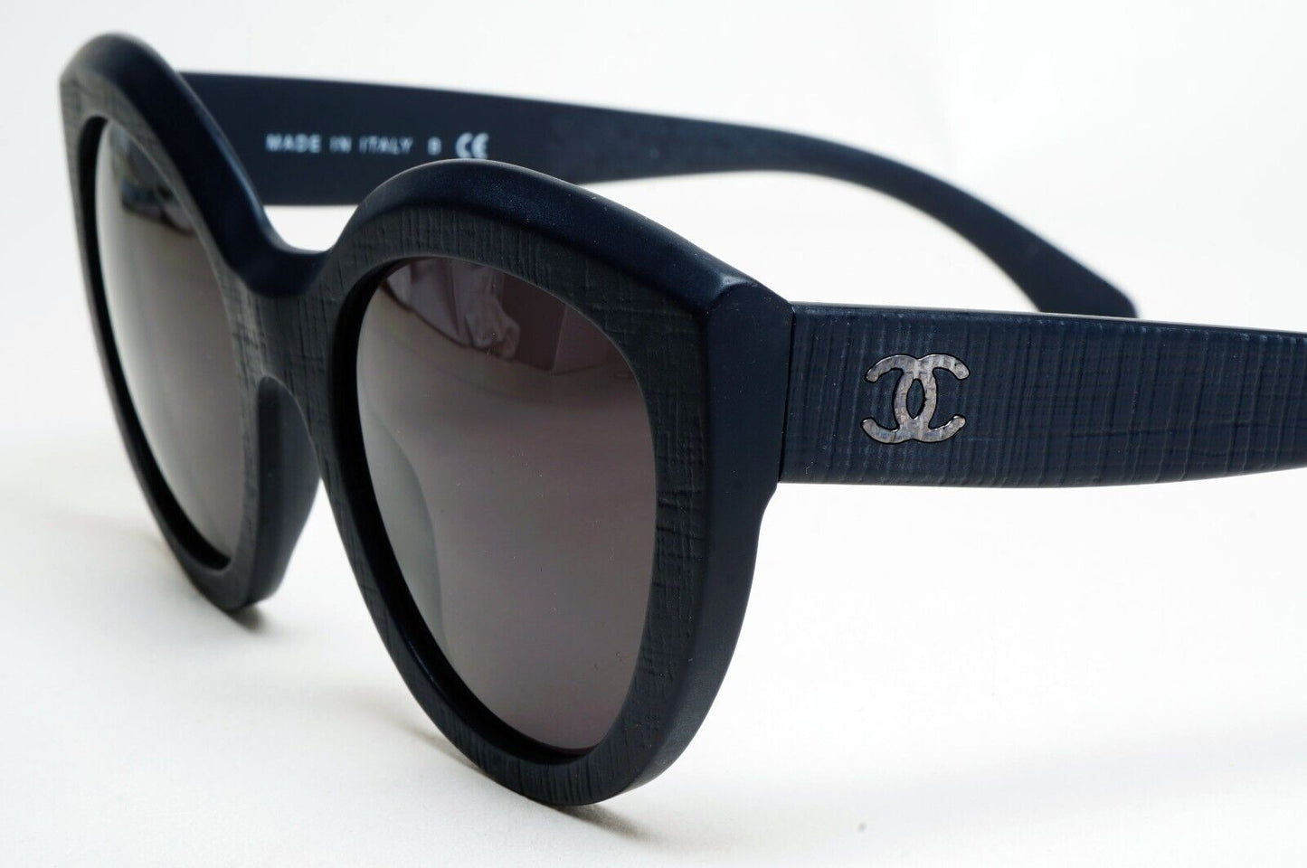 Chanel Sunglasses Dark Blue Black Tweed Pattern 5331 c.1462/S2 51mm 241124