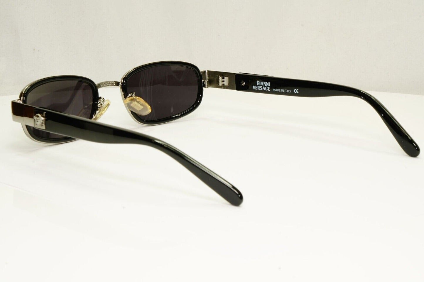 Gianni Versace 1996 Vintage Black Silver Medusa Metal Sunglasses MOD X29 COL 029