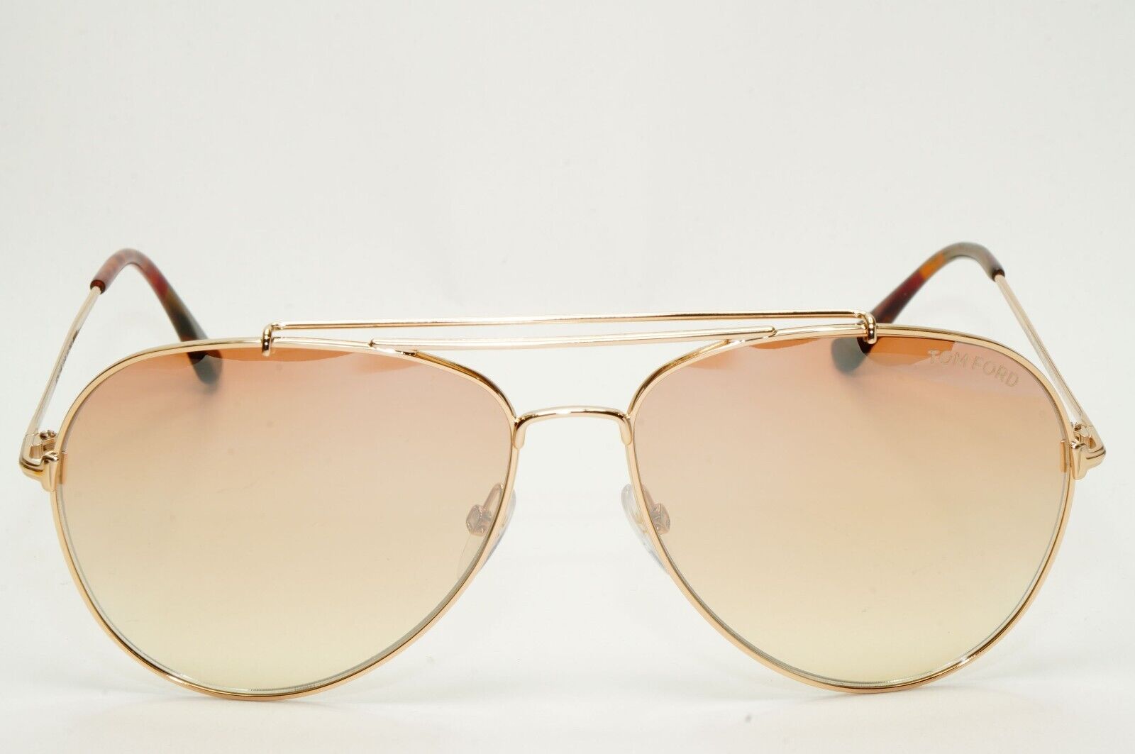 Tom Ford Sunglasses Indiana Gold Brown Gradient Metal Pilot FT0497 TF 497 28Z