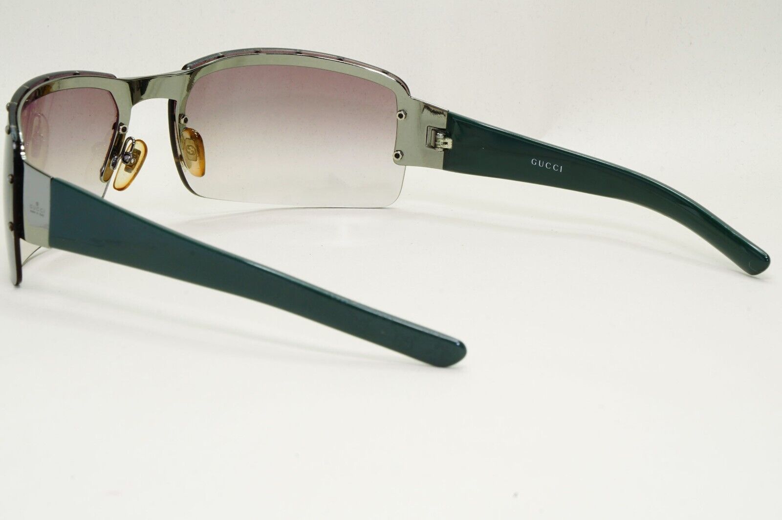 Gucci Sunglasses 2004 Vintage Monogram Green Brown Unisex GG 1823/S BLGZR 151024