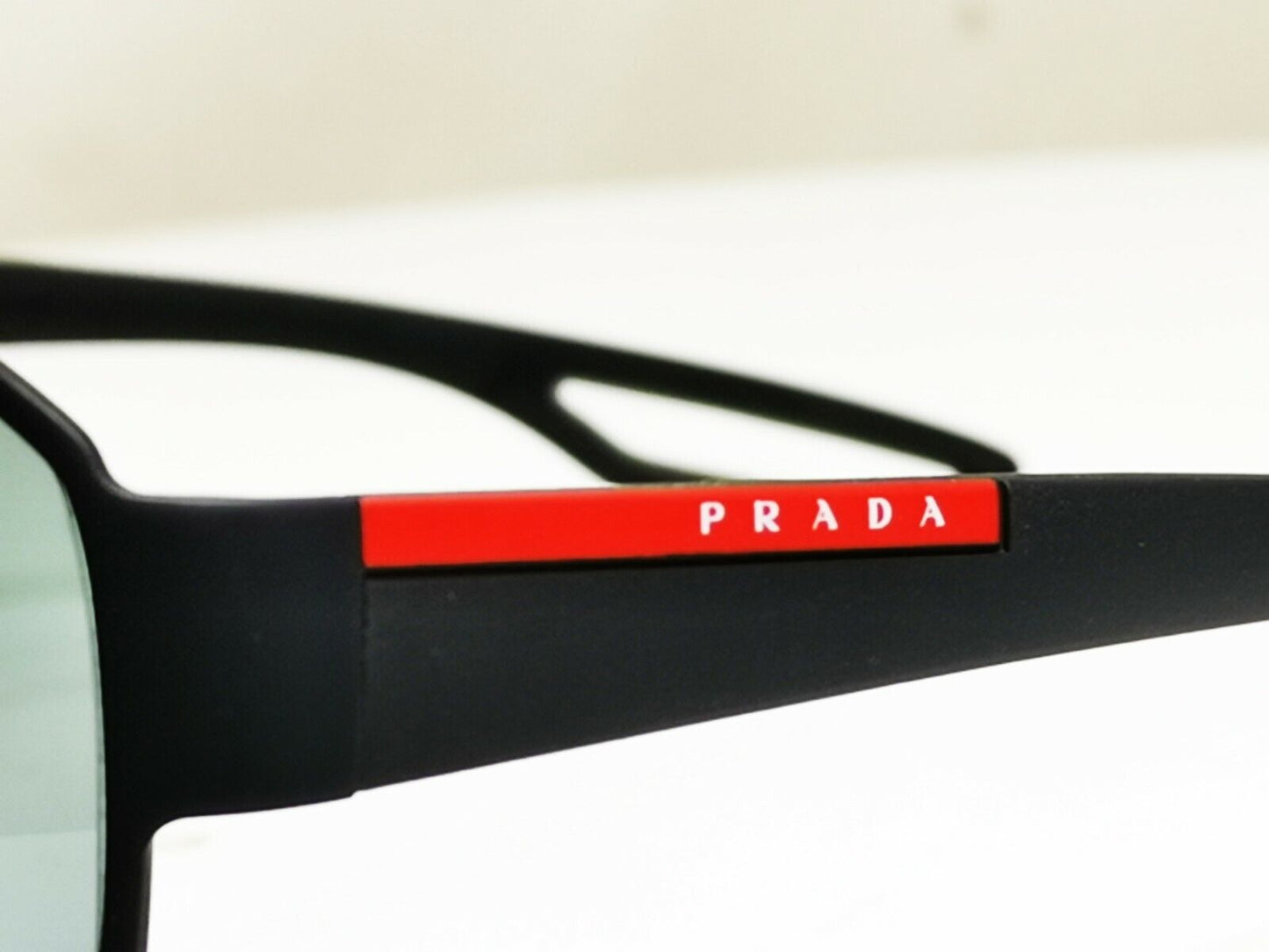 Authentic PRADA Mens Sunglasses Black Shield Visor Ski Sport SPS 52Q DG0-1A1