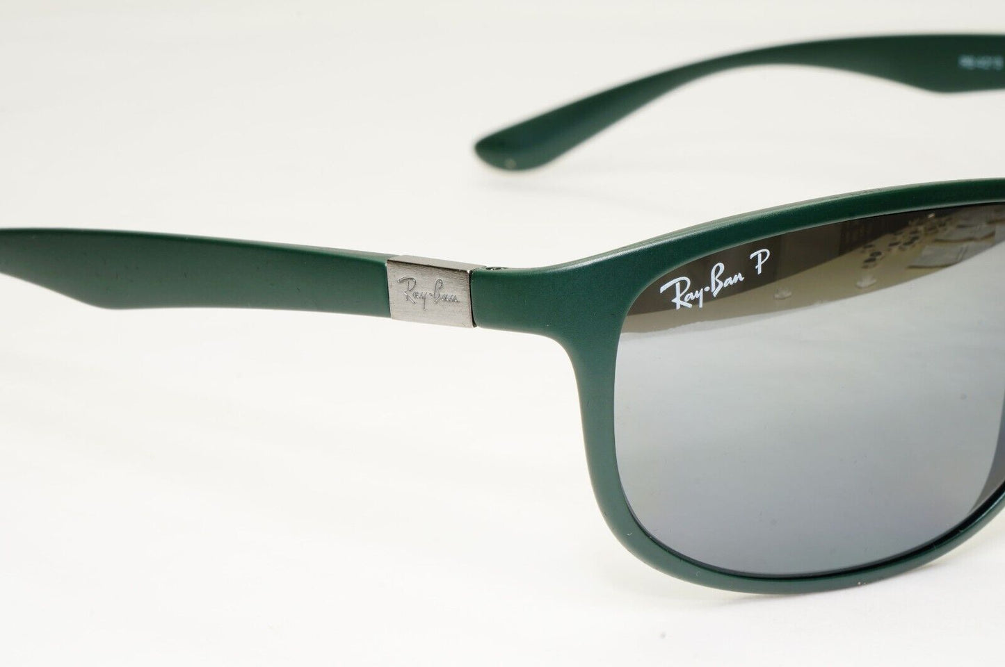 Ray-Ban Sunglasses Liteforce Polarized Silver Military Green RB 4213 6125/82