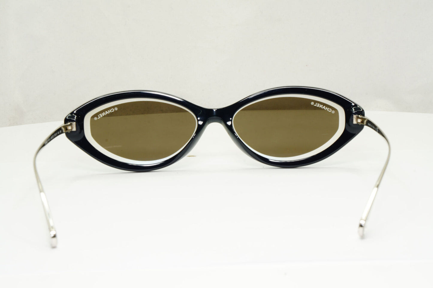 Chanel 2020 Sunglasses Dark Blue Mirror Slim Rectangle 5424 c.1462/ED 290323