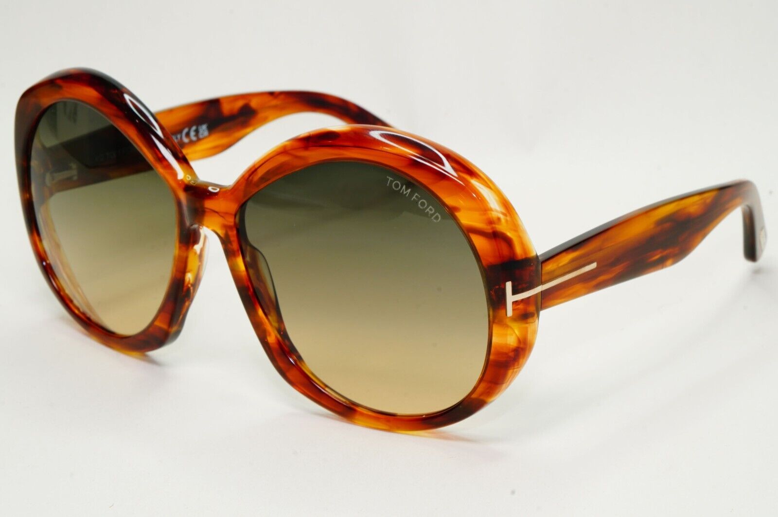 Tom Ford Sunglasses Annabelle Brown Tortoise Oversized Large FT1010 TF 1010 55B