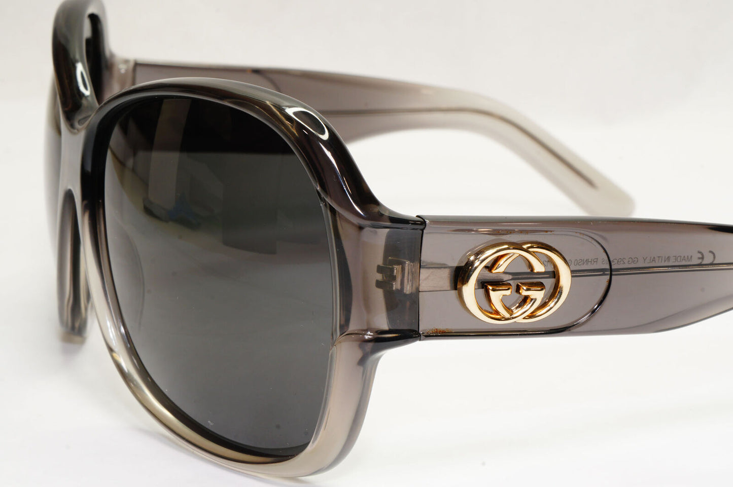 Gucci Sunglasses 2004 Vintage Grey Black Oversized Large GG 2934/S RHNS0 131223