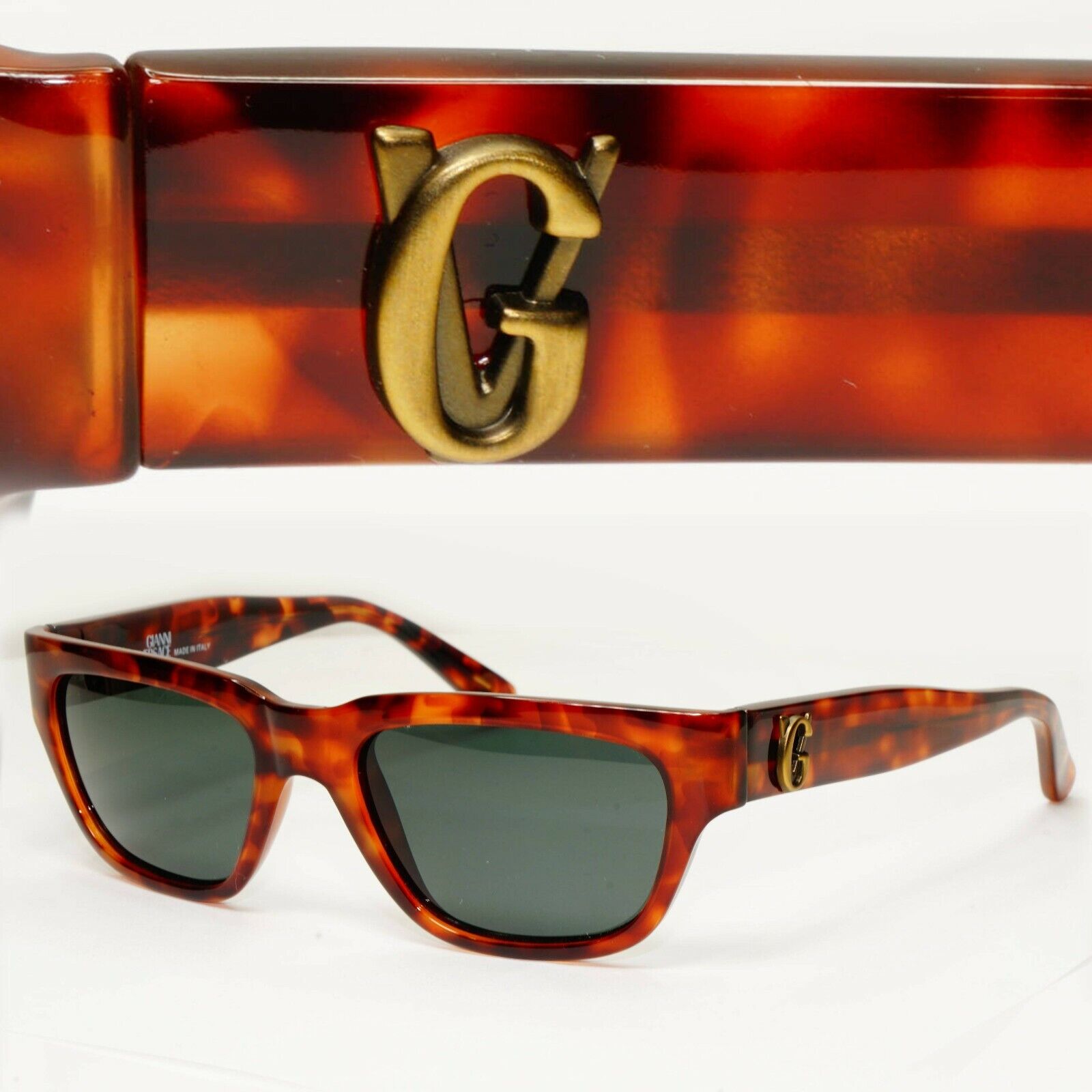 Gianni Versace 1996 Mens Vintage Brown Square Sunglasses GV MOD 532/B COL 806