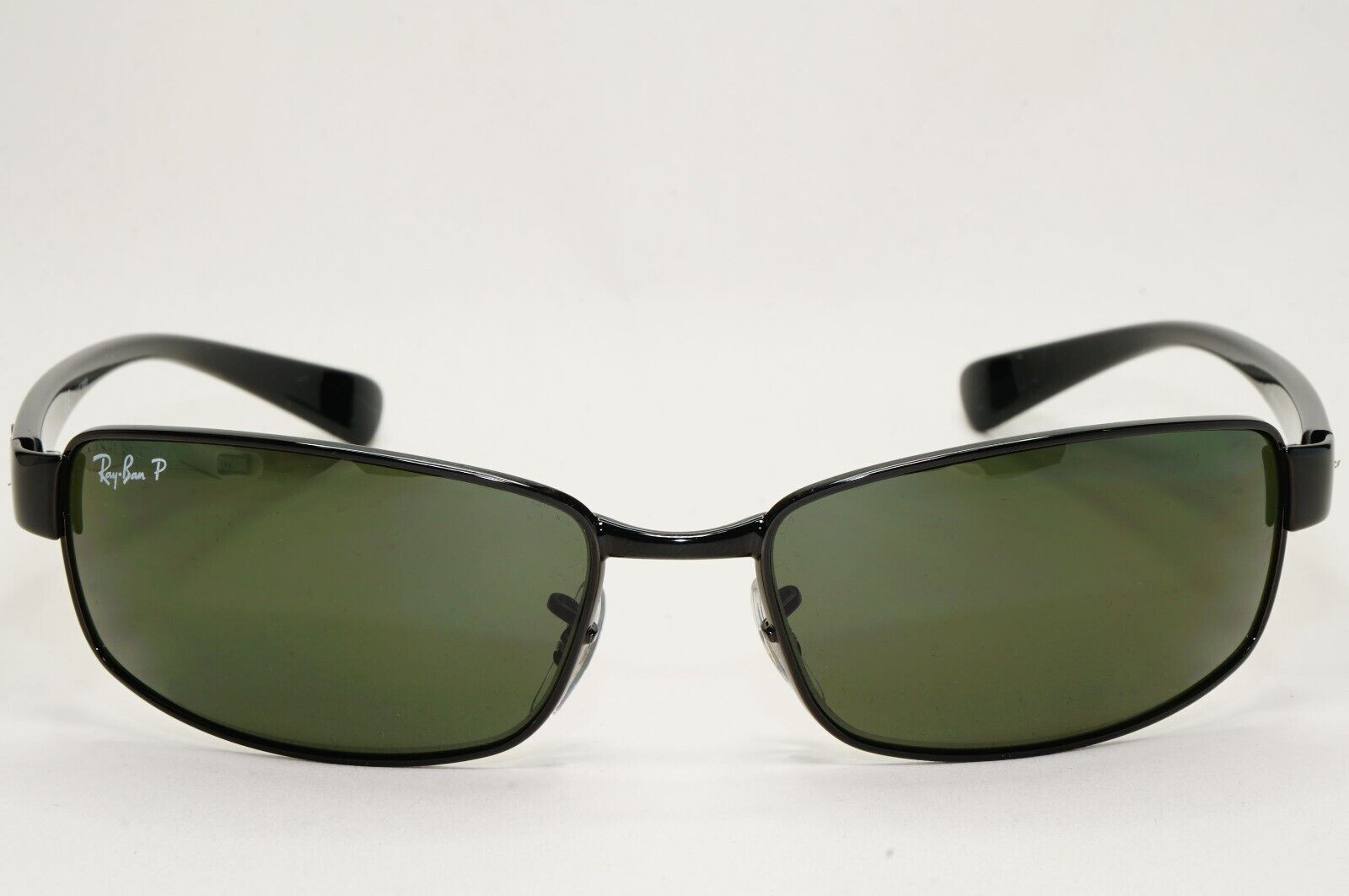 Ray-Ban Sunglasses 2011 Vintage Polarized Black Green Wrap RB 3364 002/58 62mm