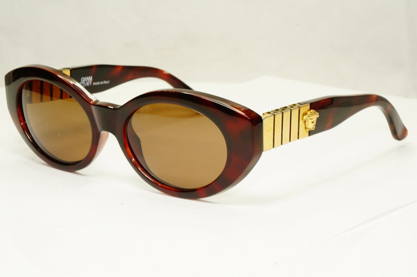 Gianni Versace 1996 Vintage Gold Medusa Sunglasses Biggie MOD 480/B 900 28758