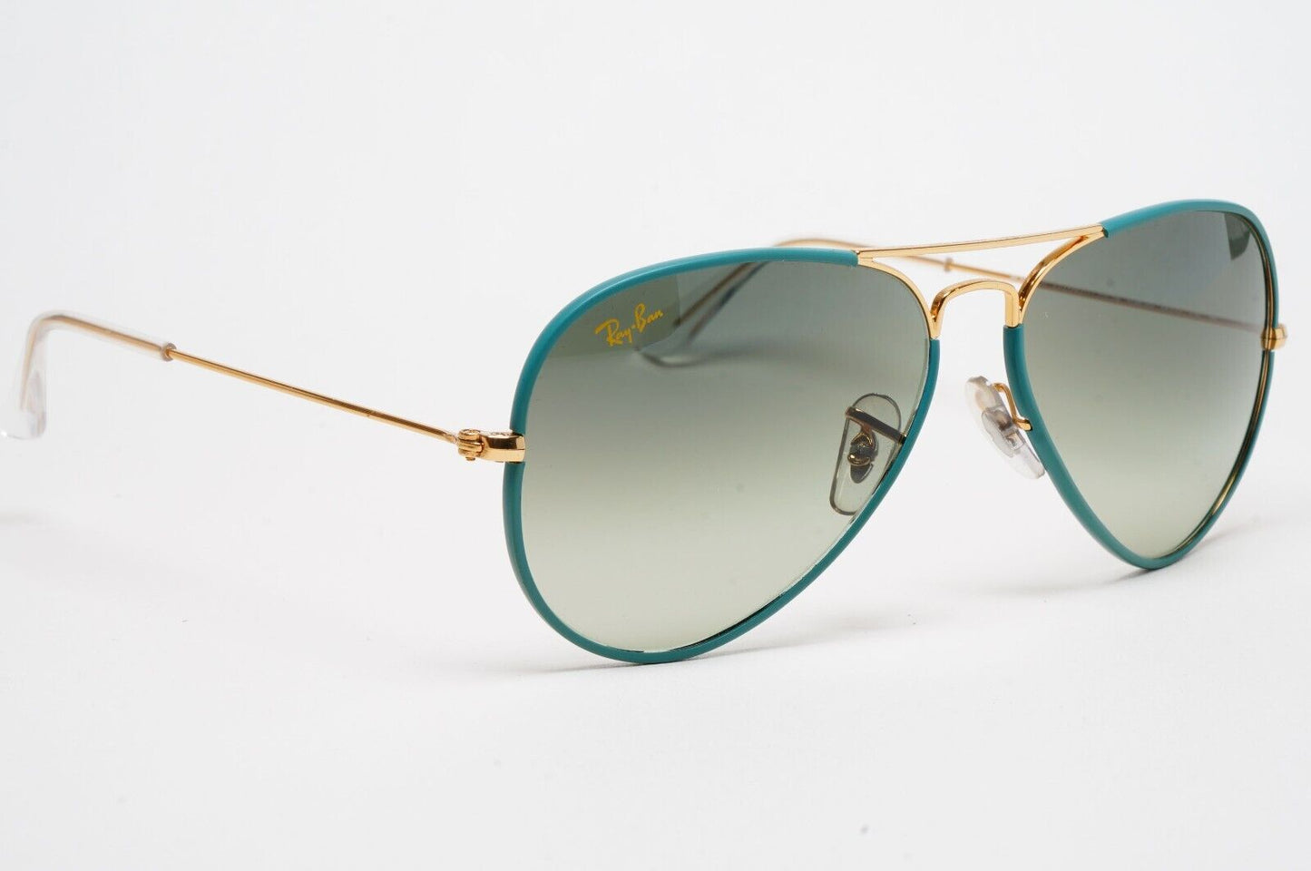 Ray-Ban Sunglasses Aviator Full Color Gold Blue Green RB 3025-J-M 9196/BH 58mm