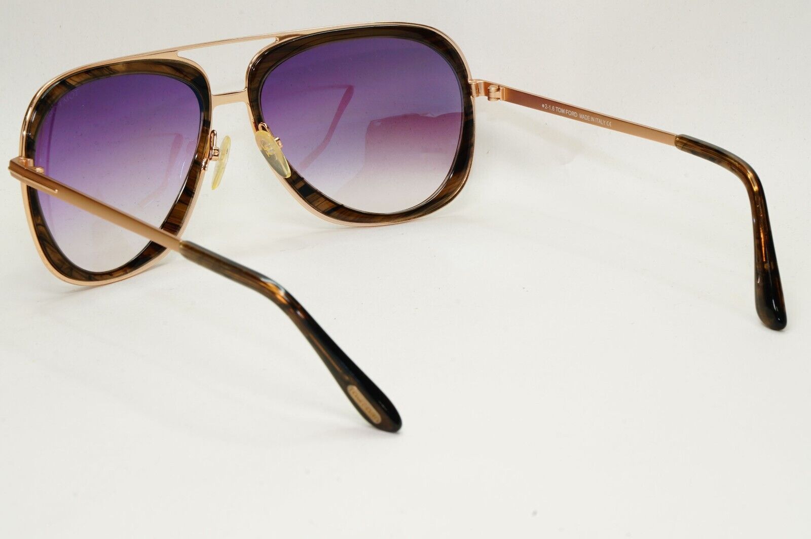 Tom Ford Sunglasses Sam Gold Purple Grey Square Pilot FT0469 TF 469 50C [b]