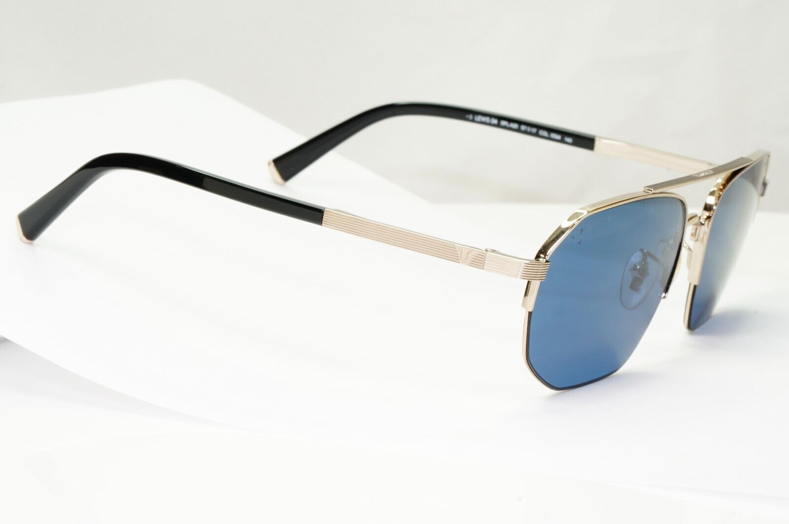 Police Lewis Hamilton F1 Sunglasses Gold Blue Square Metal SPL A25 COL 0594