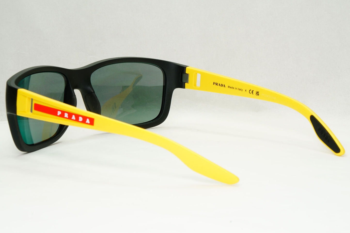 Prada Sunglasses Black Yellow Blue Red Mirror Square PS01WS SPS 01W 08W-08F 59mm